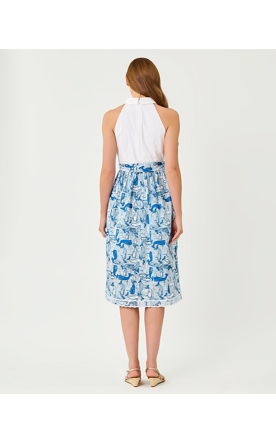 Mauritzia Midi Shirtdress Nassau Blue Thar She Blows