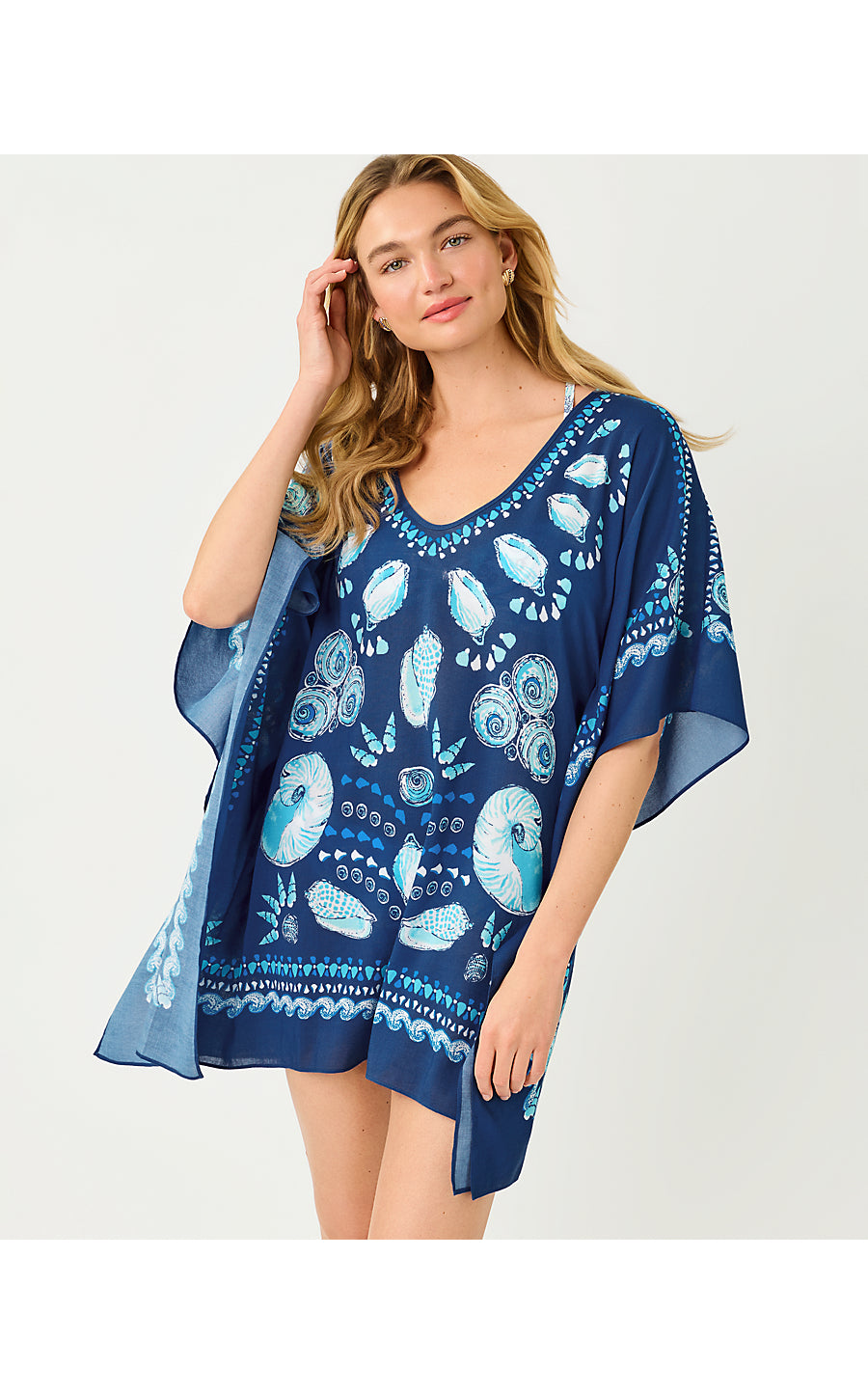 Airsy Coverup Starlight Navy Shell Shine Engineered