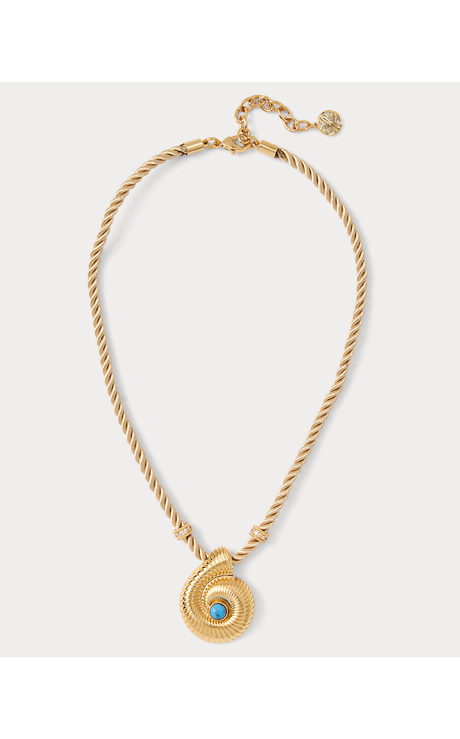 Shell Shine Necklace Gold Metallic