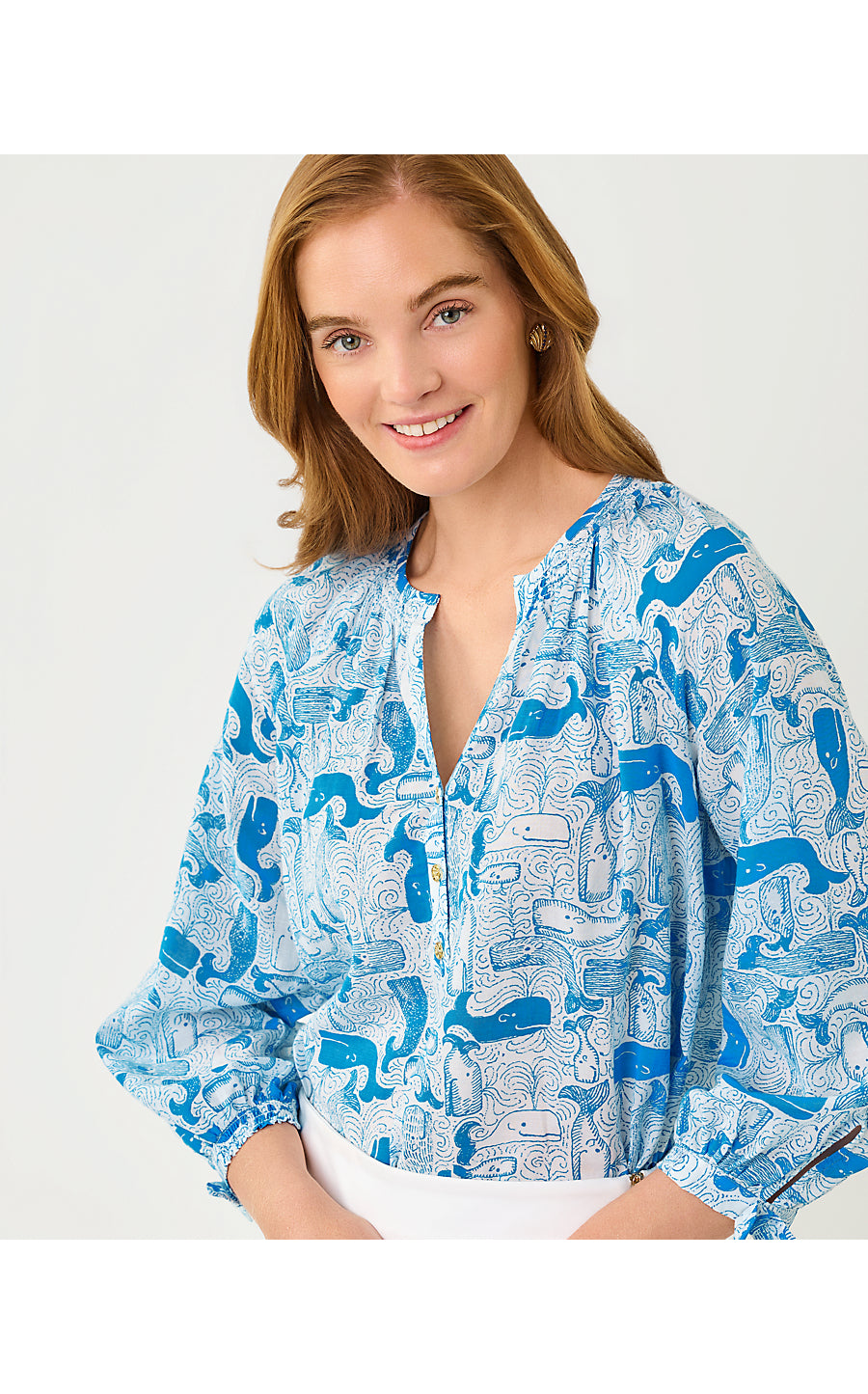 Andria Top Nassau Blue Thar She Blows