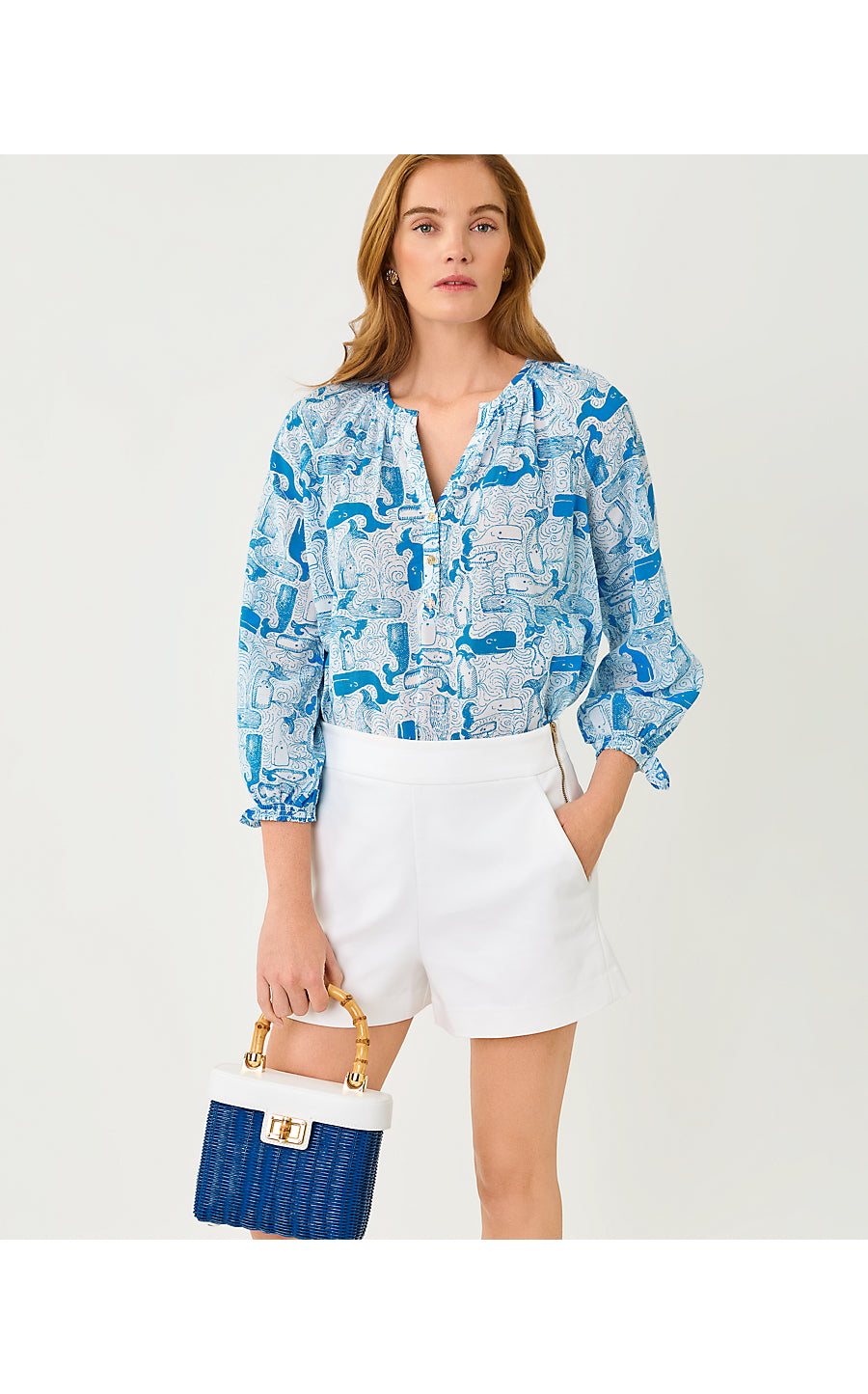 Andria Top Nassau Blue Thar She Blows
