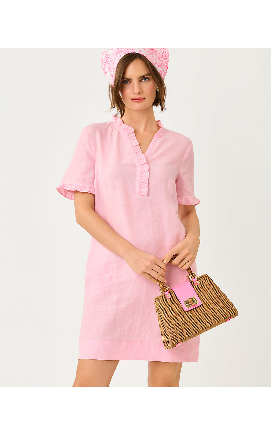 Scarlette Dress Conch Shell Pink X Resort White