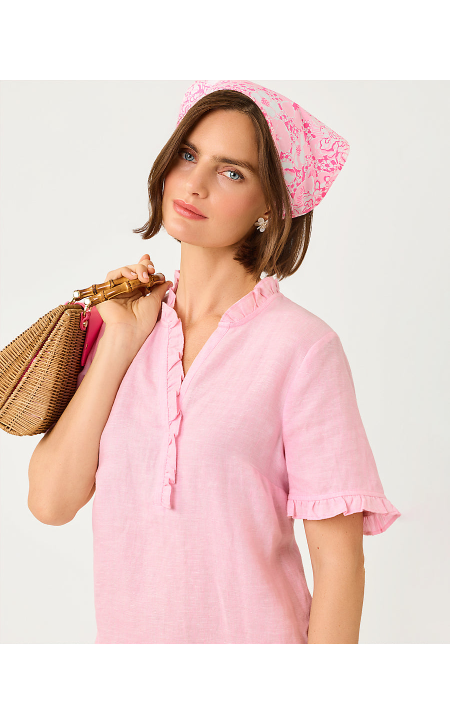 Scarlette Dress Conch Shell Pink X Resort White