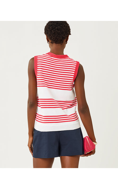 Breelan Sweater Shell Paradise Punch Nautical Embroidery