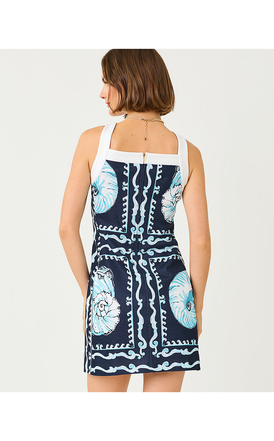 Duffy Shift Low Tide Navy Shell Shine Engineered
