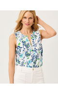 Essie Knit Top Resort White Sea Blooms