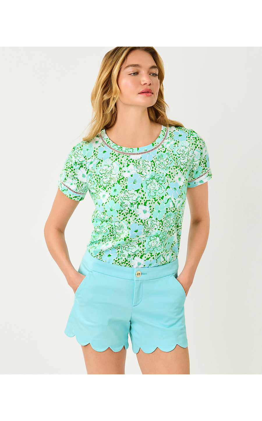 Clairmont Ladder Lace Knit Top Mint Condition Burst Of Joy