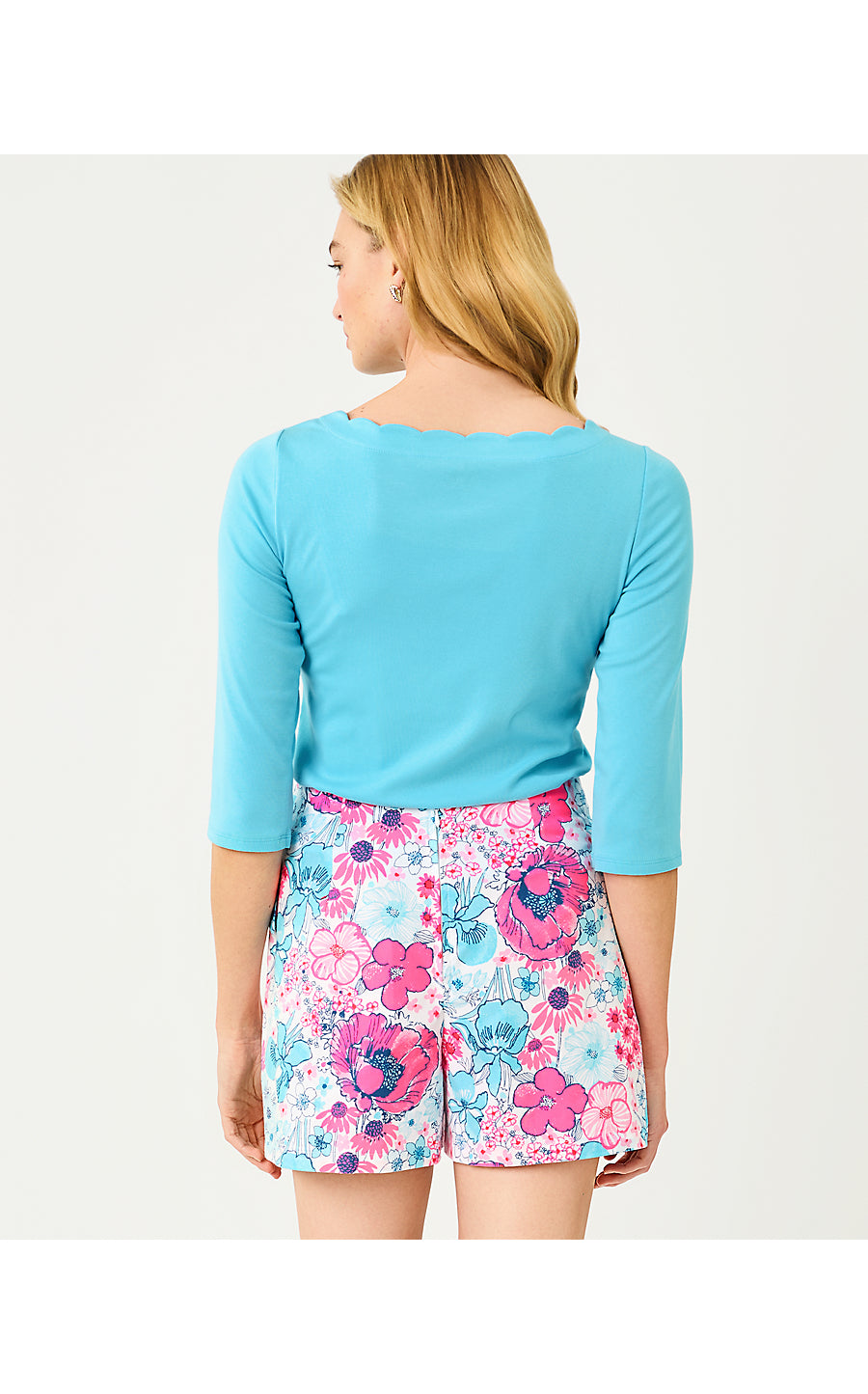 Gleeson Knit Top Capri Blue