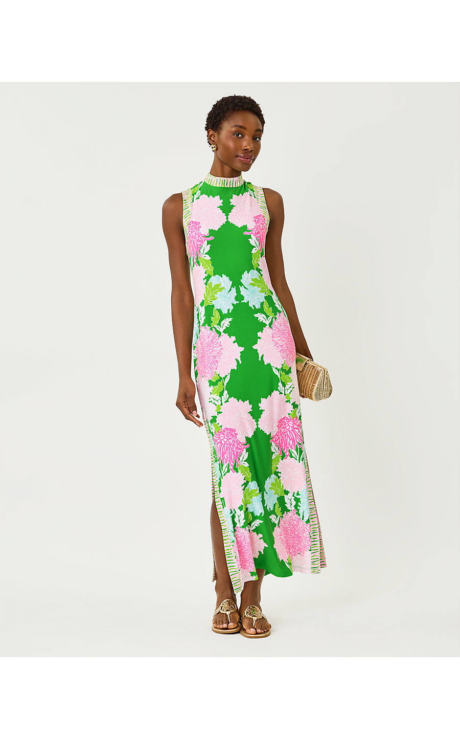 Wellington Maxi Dress Terrace Green Go With The Flow Engineered