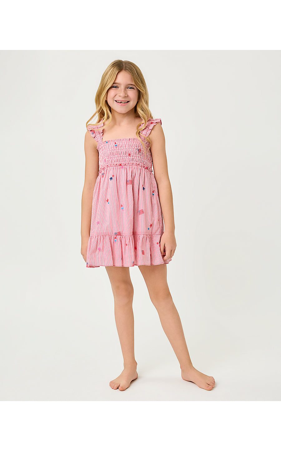 Mini Hadly Dress Paradise Punch Its A 250th Celebration Stripe