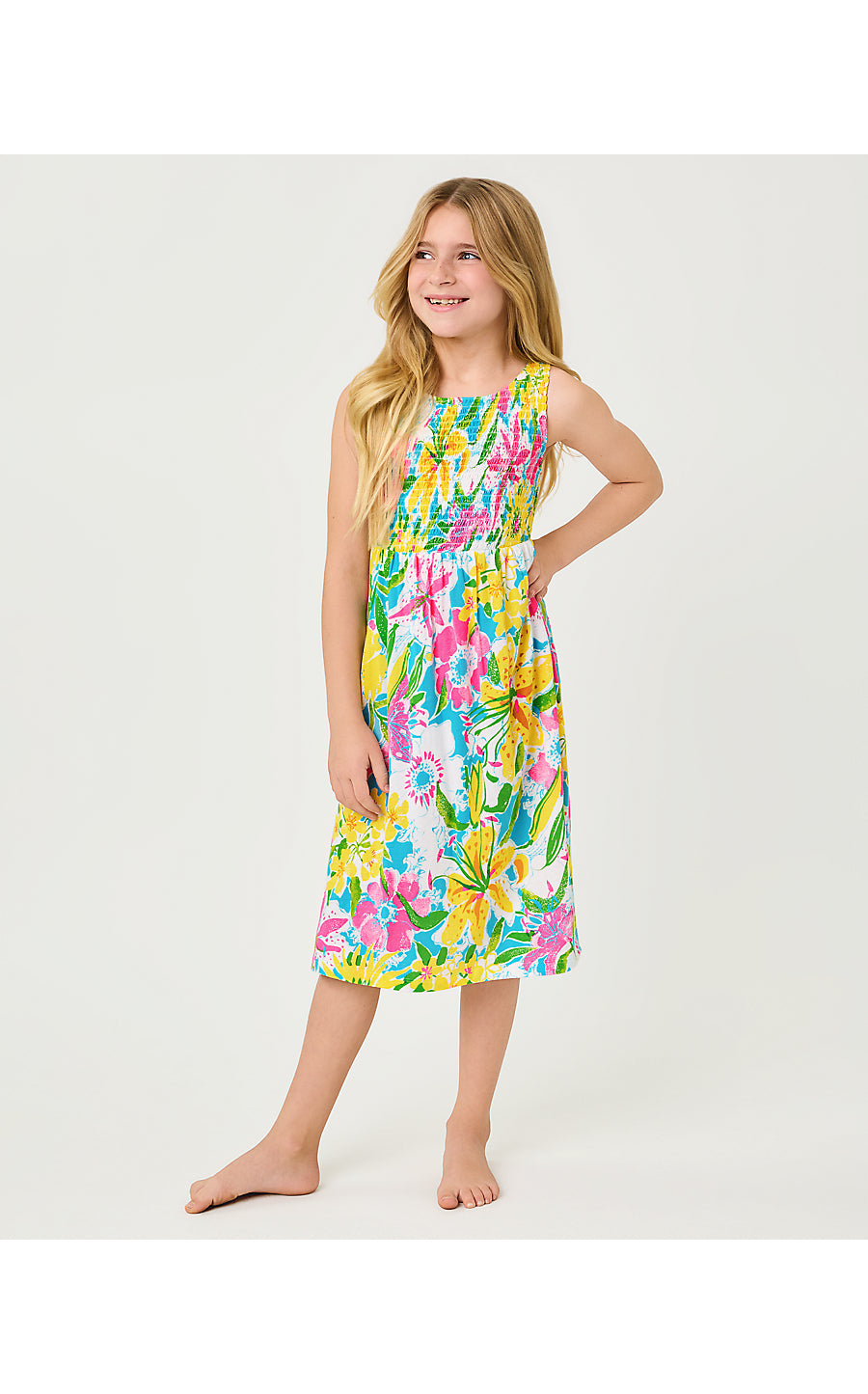 Mini Finnley Midi Dress Multi Lovely Lilly