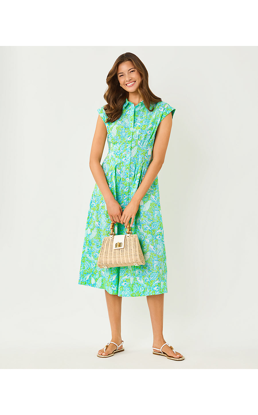 Tonya Midi Shirtdress Day Dream Blue Throw Me A Line