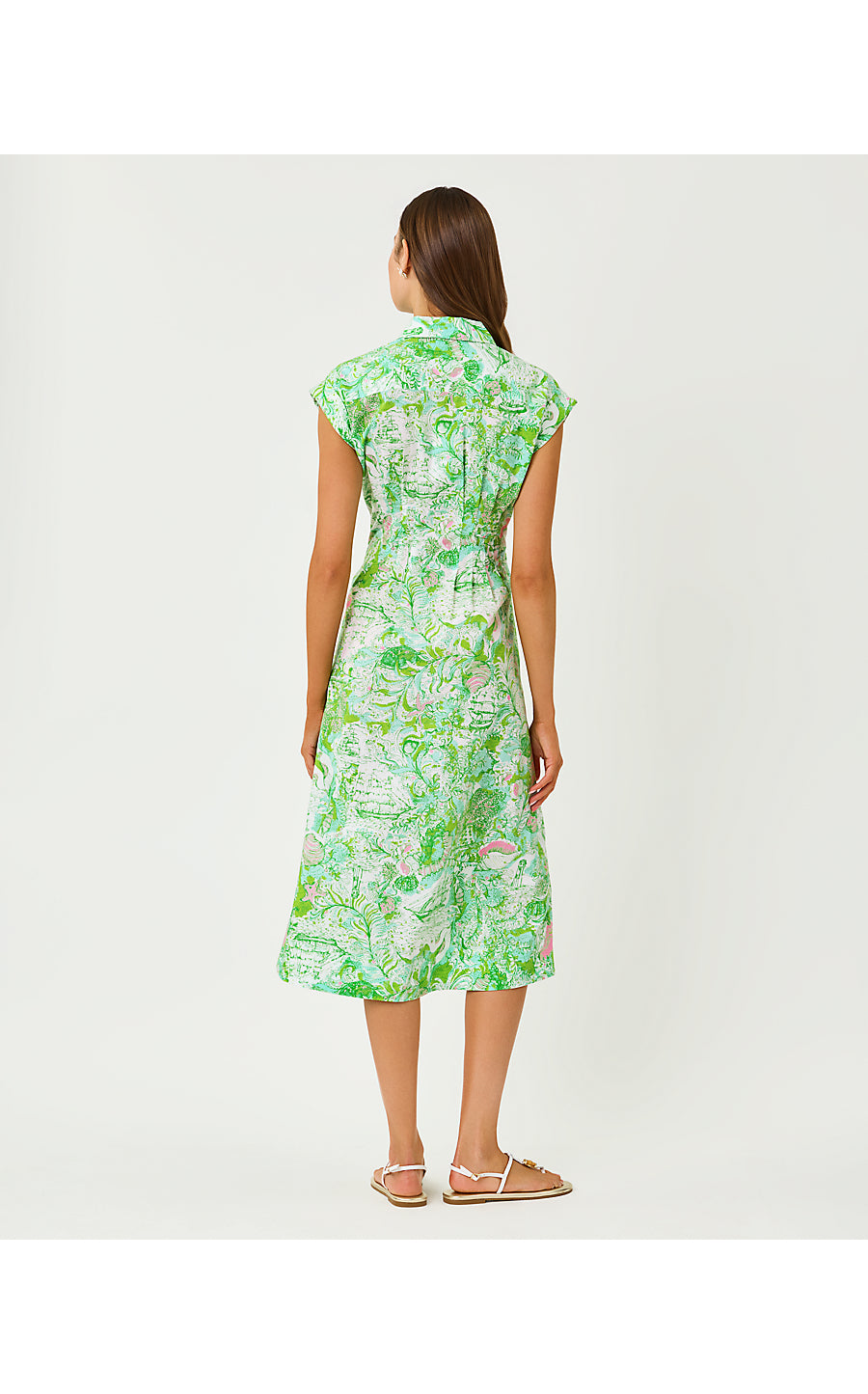 Tonya Midi Shirtdress Resort White Ship To Shore
