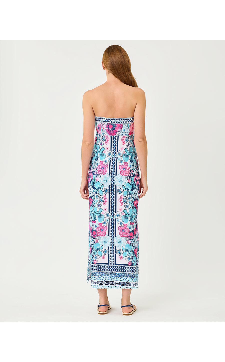 Noa Strapless Maxi Dress Starlight Navy In All Her Glory Engineered