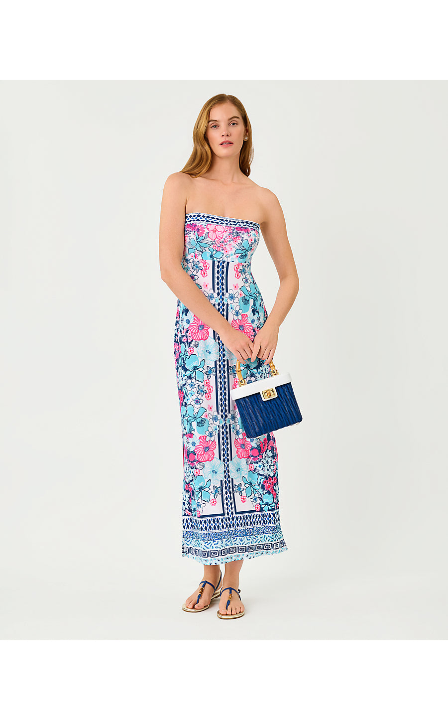Noa Strapless Maxi Dress Starlight Navy In All Her Glory Engineered