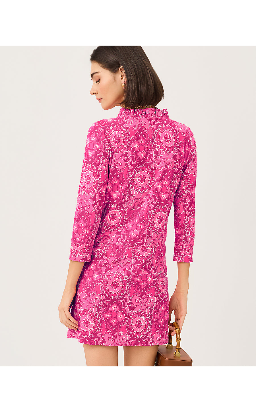 Annelie Dress Pink Aster The Casbah Allover
