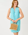 Kavalla Linen Dress Capri Blue