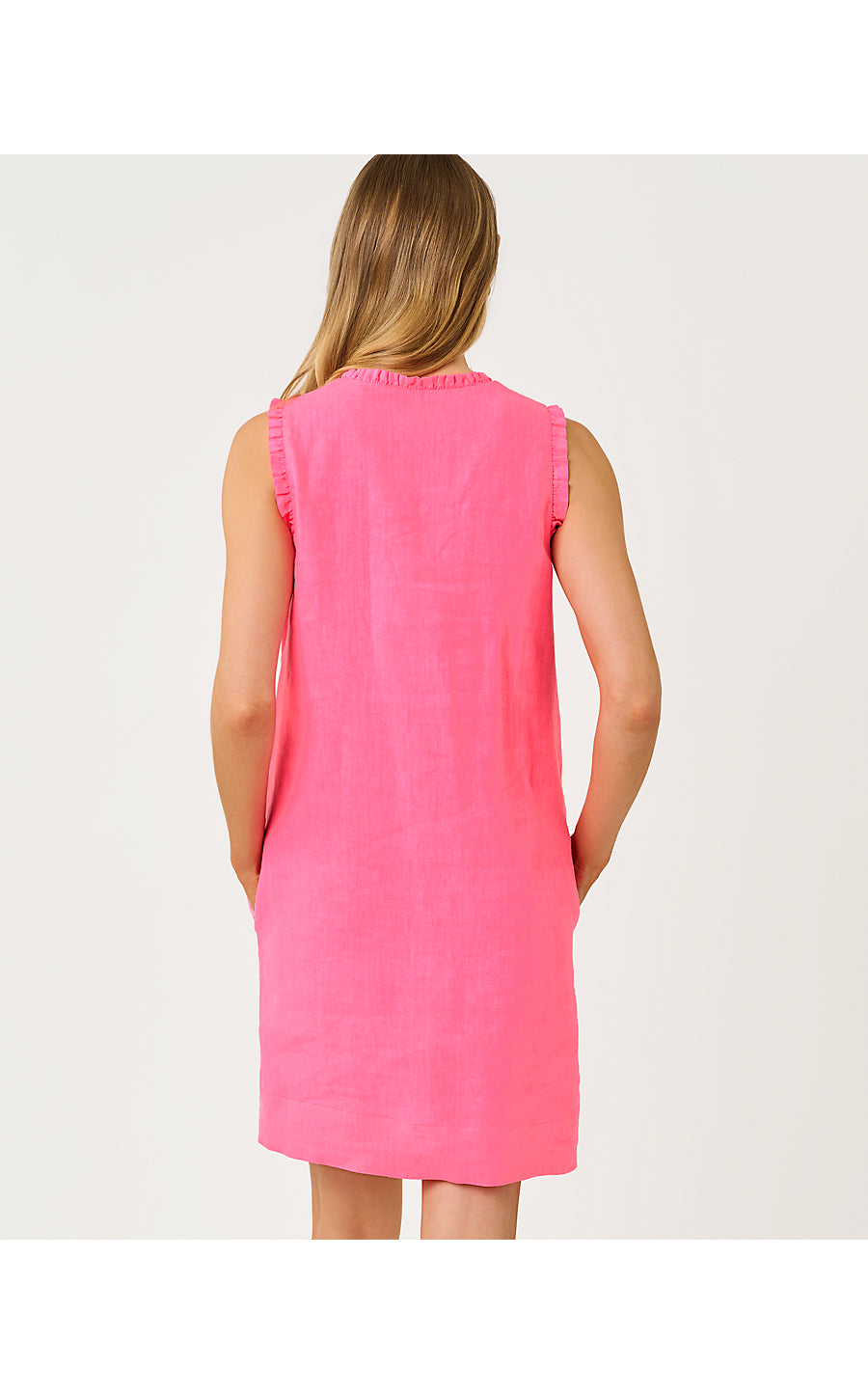 Kavalla Linen Dress Cherry Blossom Pink