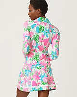 Barbados Zip-Up Jacket Up Resort White Viney Liney