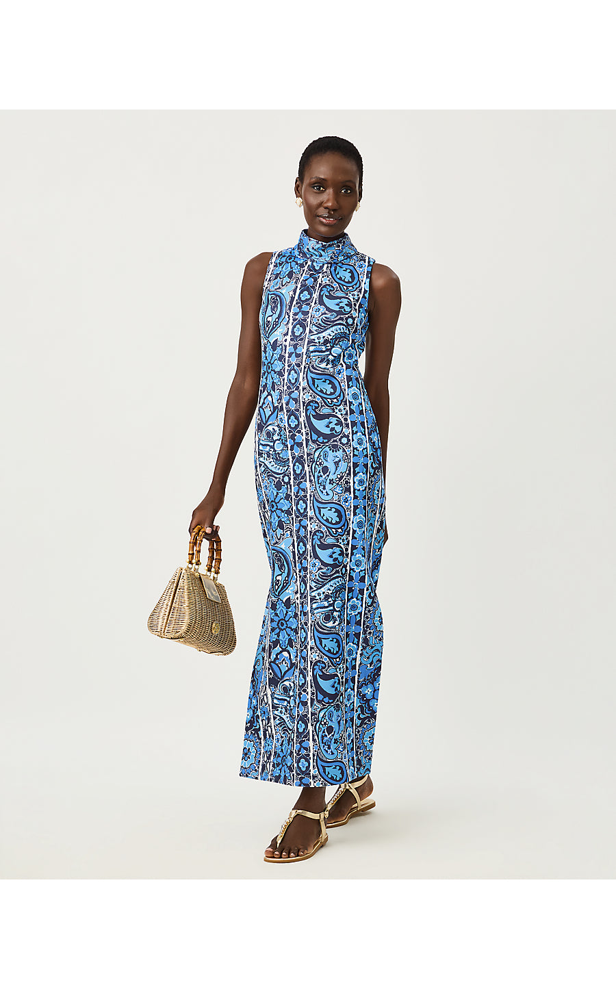 Daisee Maxi Shift Dress Low Tide Navy The Casbah Engineered