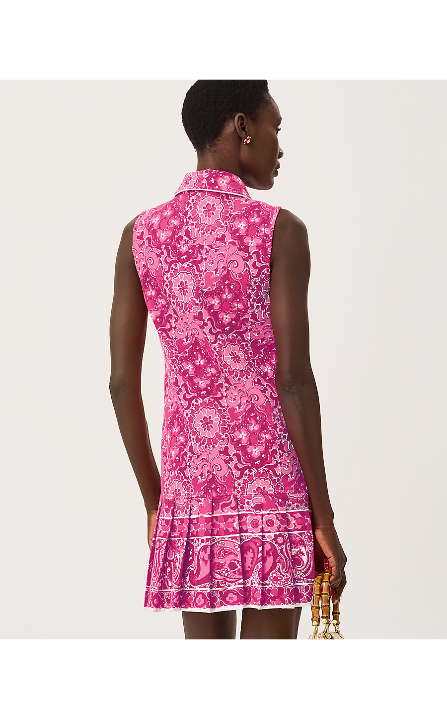 Milana Dress Pink Aster The Casbah Engineered