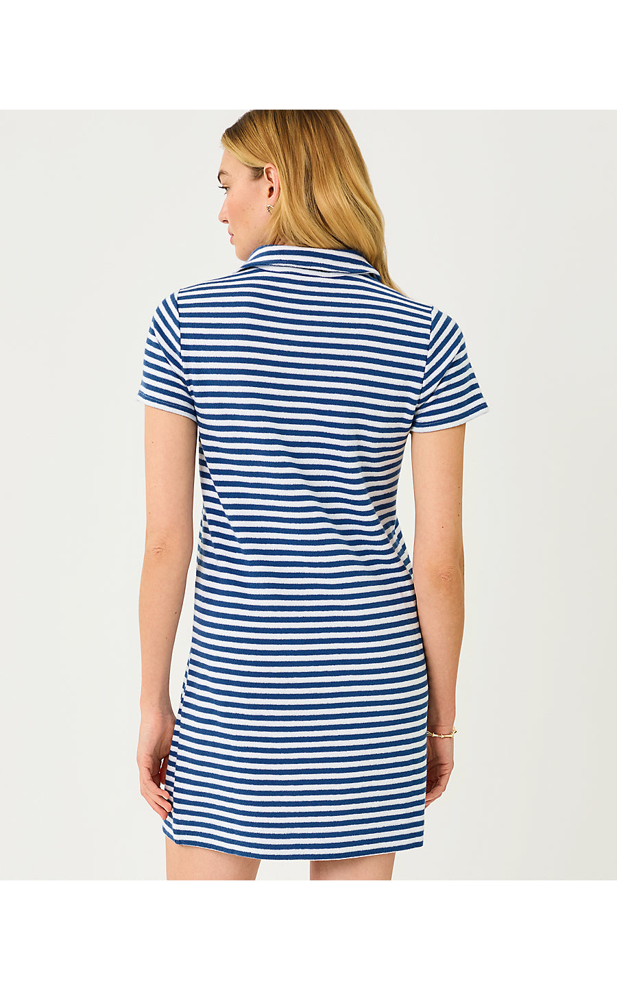 Dune Short Sleeve Dress Starlight Navy St Tropez Stripe