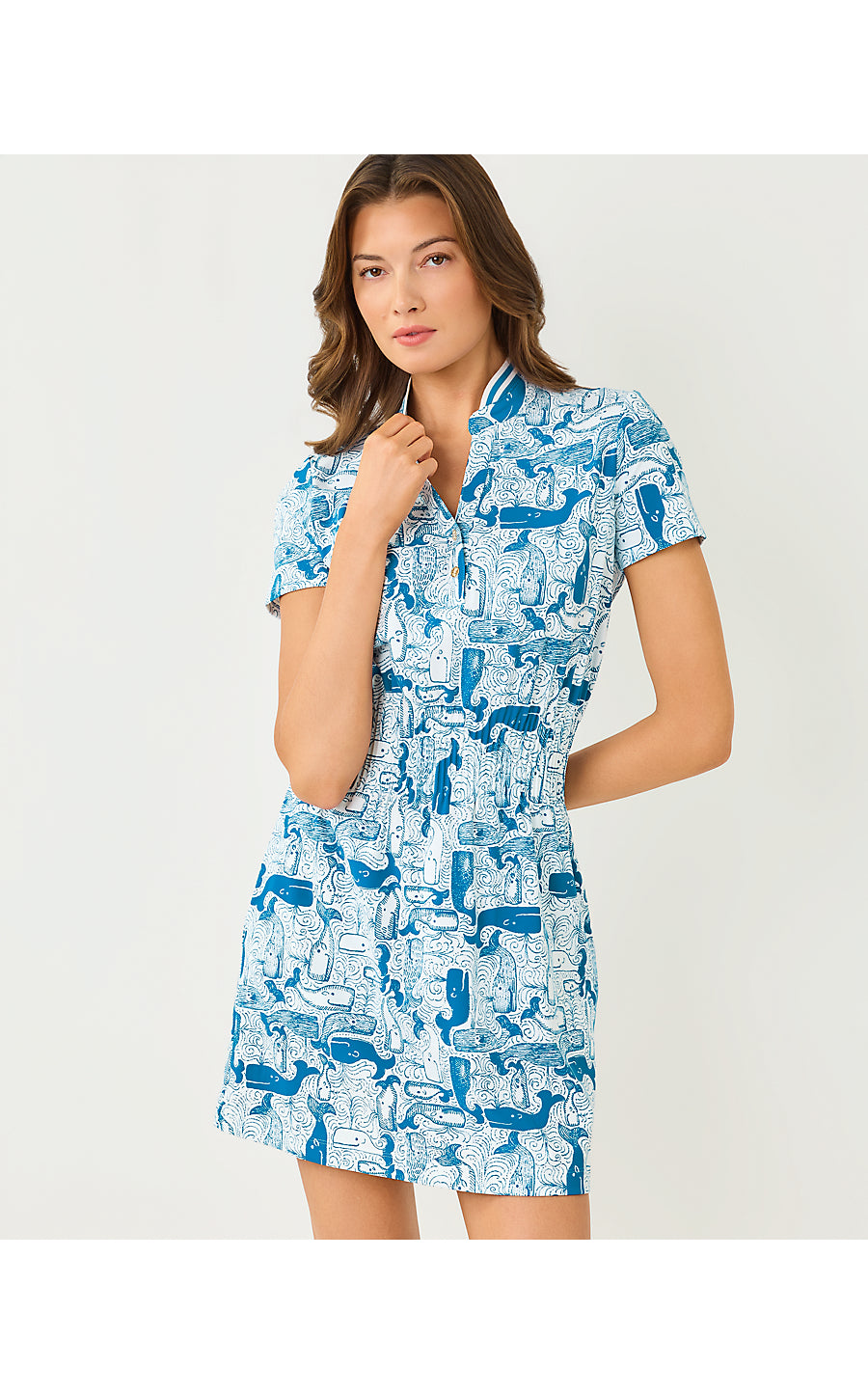 UPF 50+ Love Active Dress Nassau Blue Thar She Blows