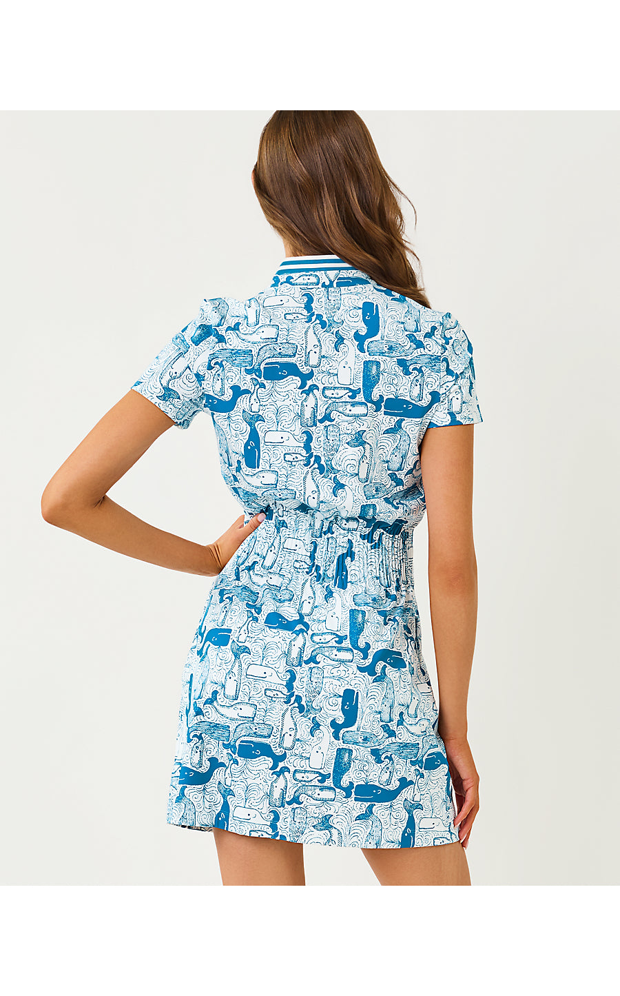 UPF 50+ Love Active Dress Nassau Blue Thar She Blows