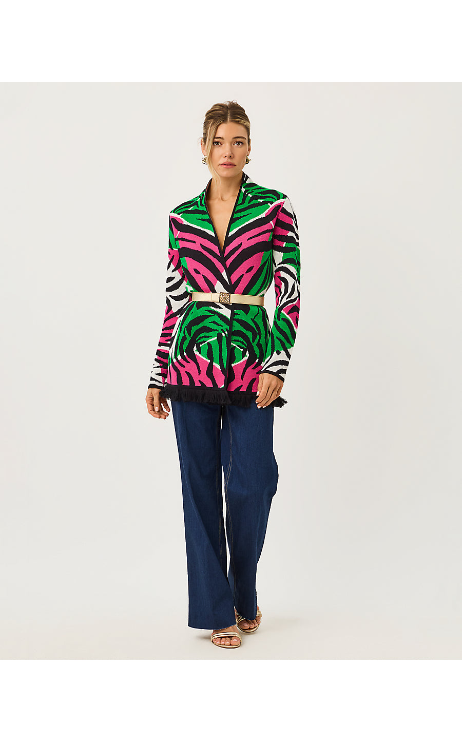 Noble Jacquard Cardigan Coconut Oversized Big Irv Jacquard