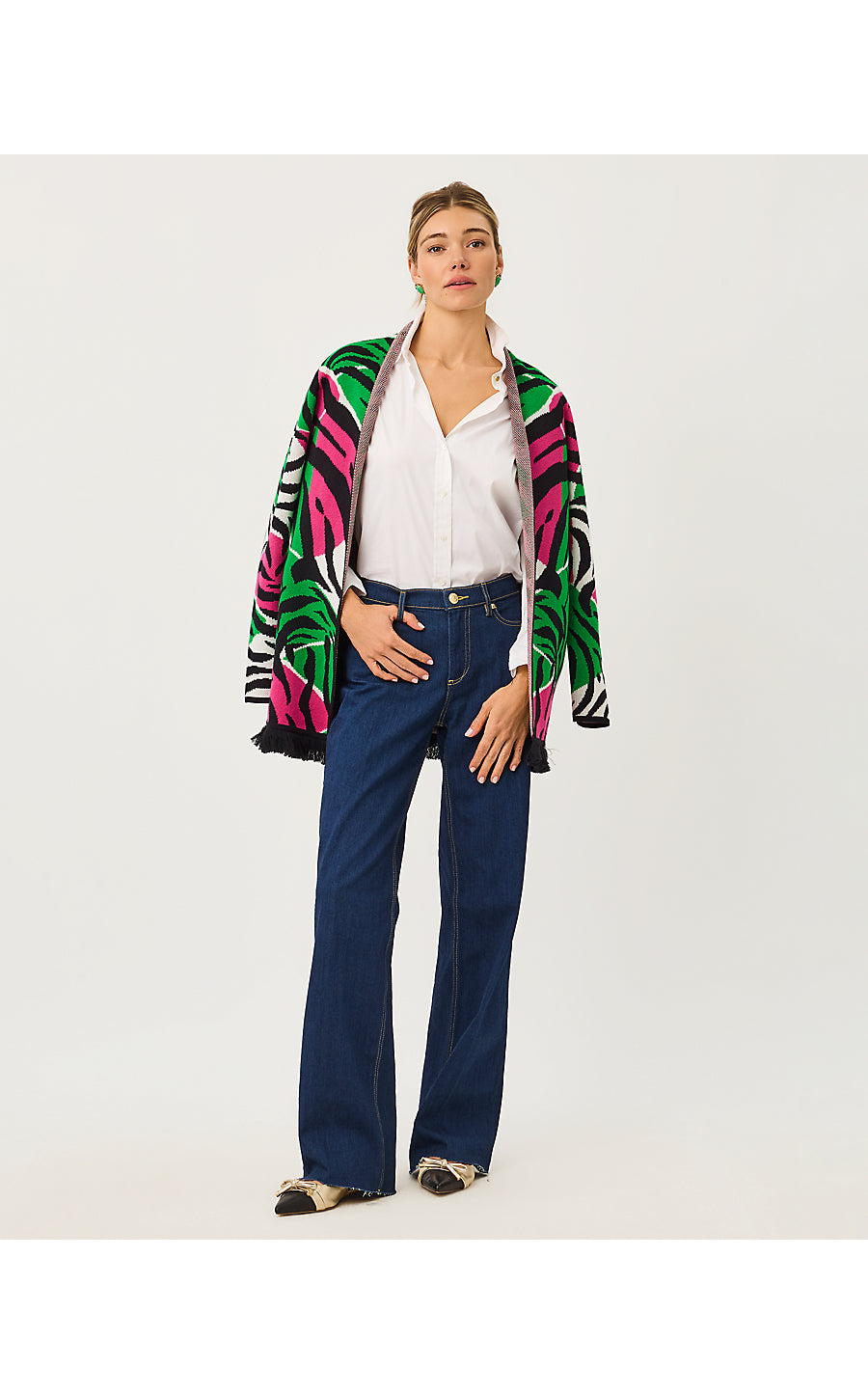Noble Jacquard Cardigan Coconut Oversized Big Irv Jacquard