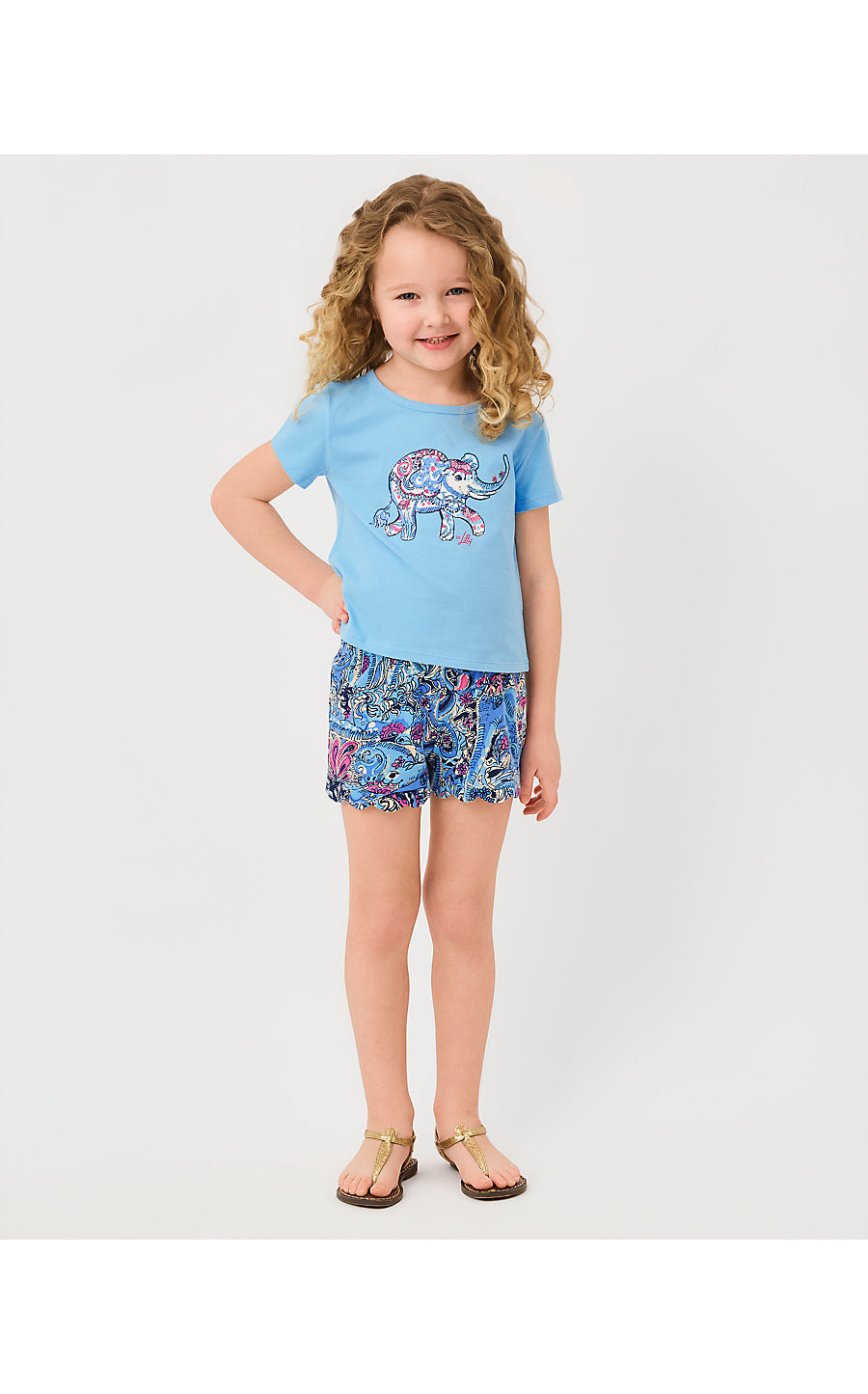 Mini Leva Short Multi Paisley Parade