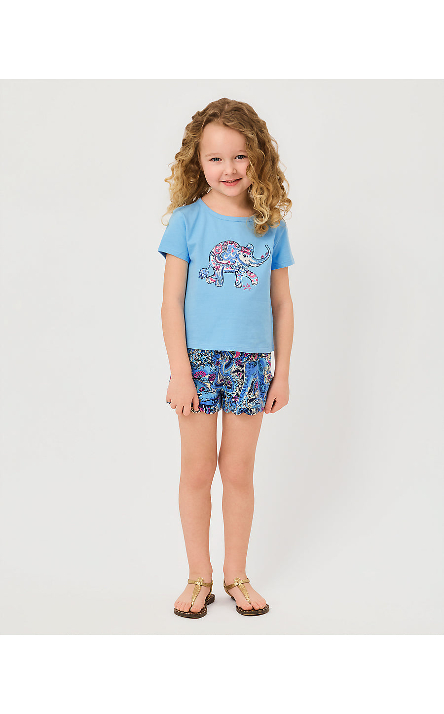 Mini Leva Short Multi Paisley Parade