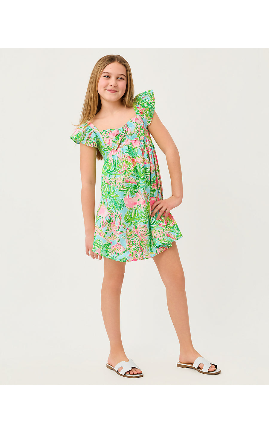 Anika Bow Dress Multi On Parade