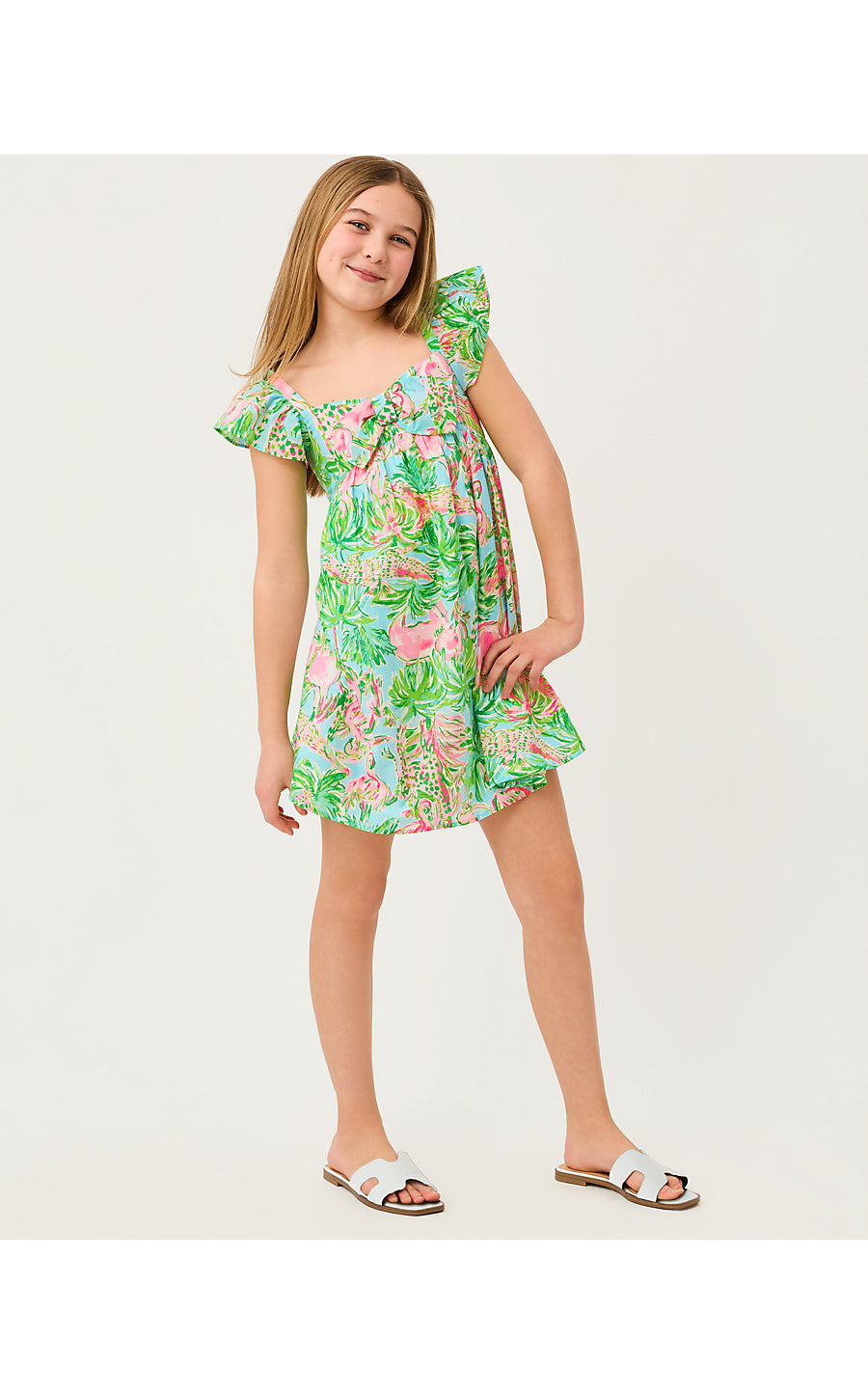 Anika Bow Dress Multi On Parade