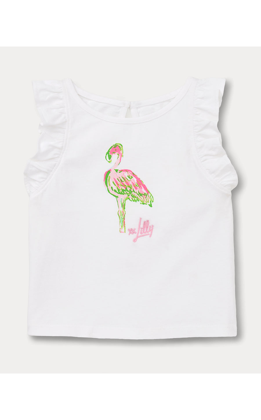 Chickie Ruffle Top Multi On Parade Graphic