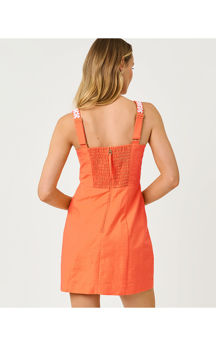 Isleen Skirted Romper Sunset Orange