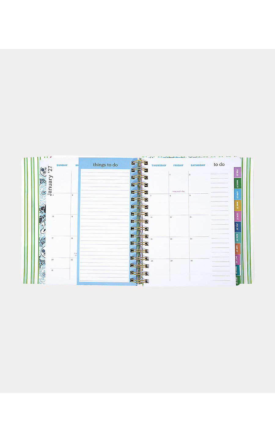 Agenda 17 Month Soft Cover Mint Condition Burst of Joy