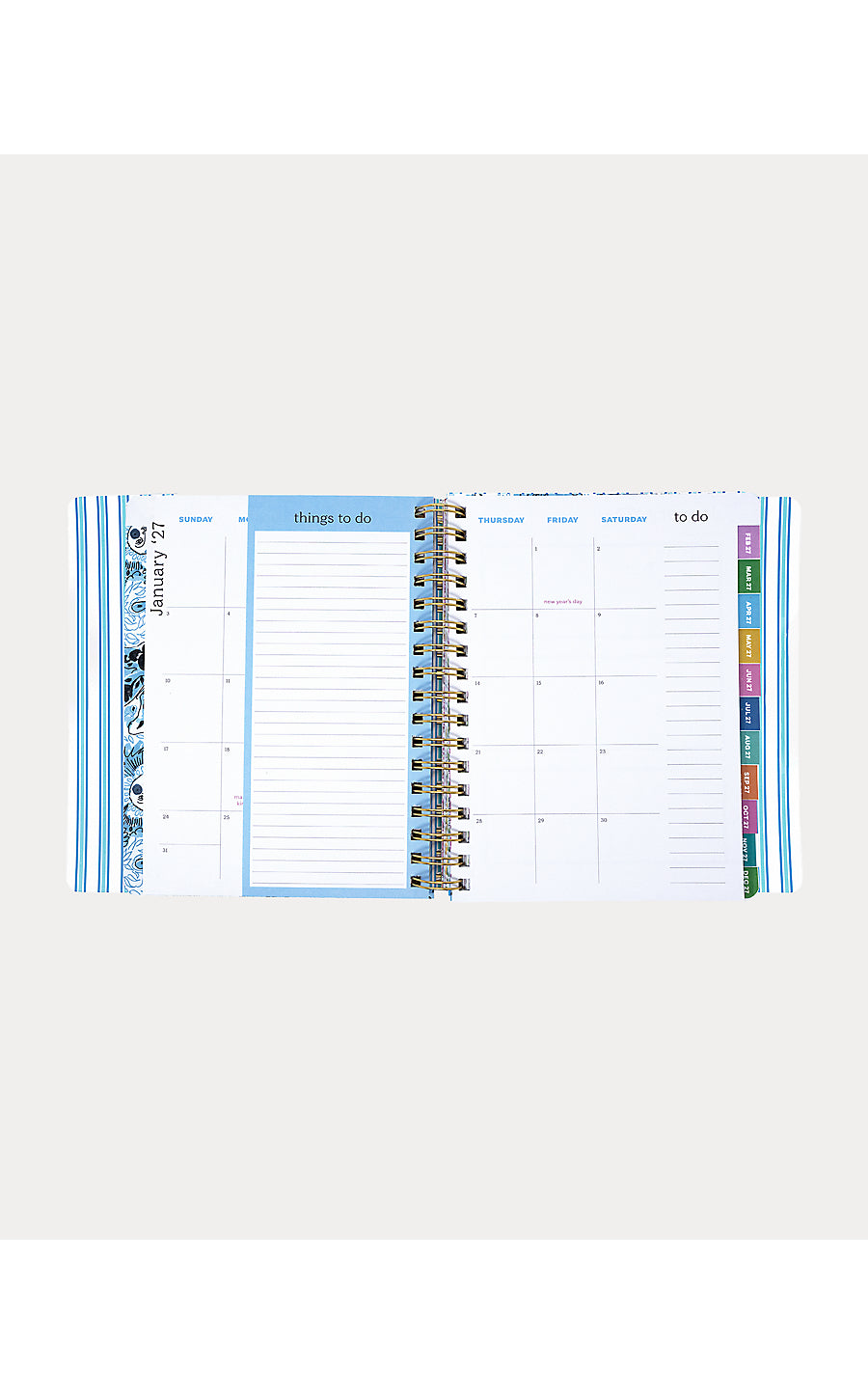 Agenda 17 Month Soft Cover Shell Shine