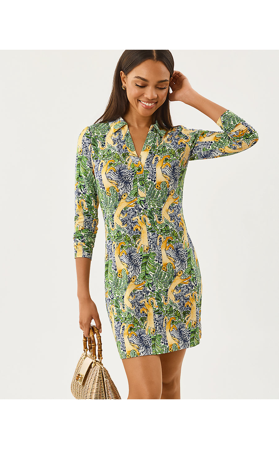 UPF 50+ Ollie Dress Multi Lil Palm Prowl