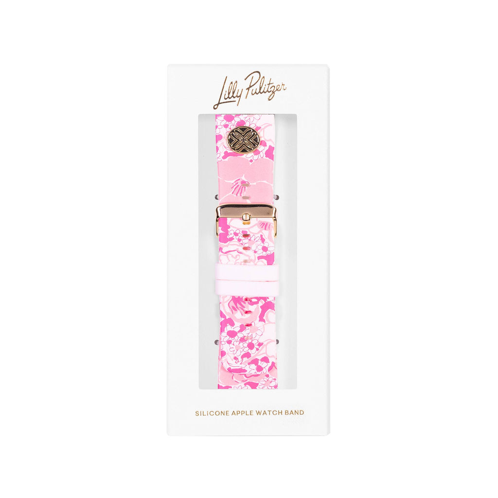 Silicone Apple Watch Band, Conch Shell Pink Burst of Joy
