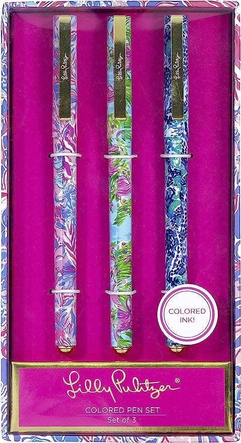 Pen Set Of Three Viva La Lilly