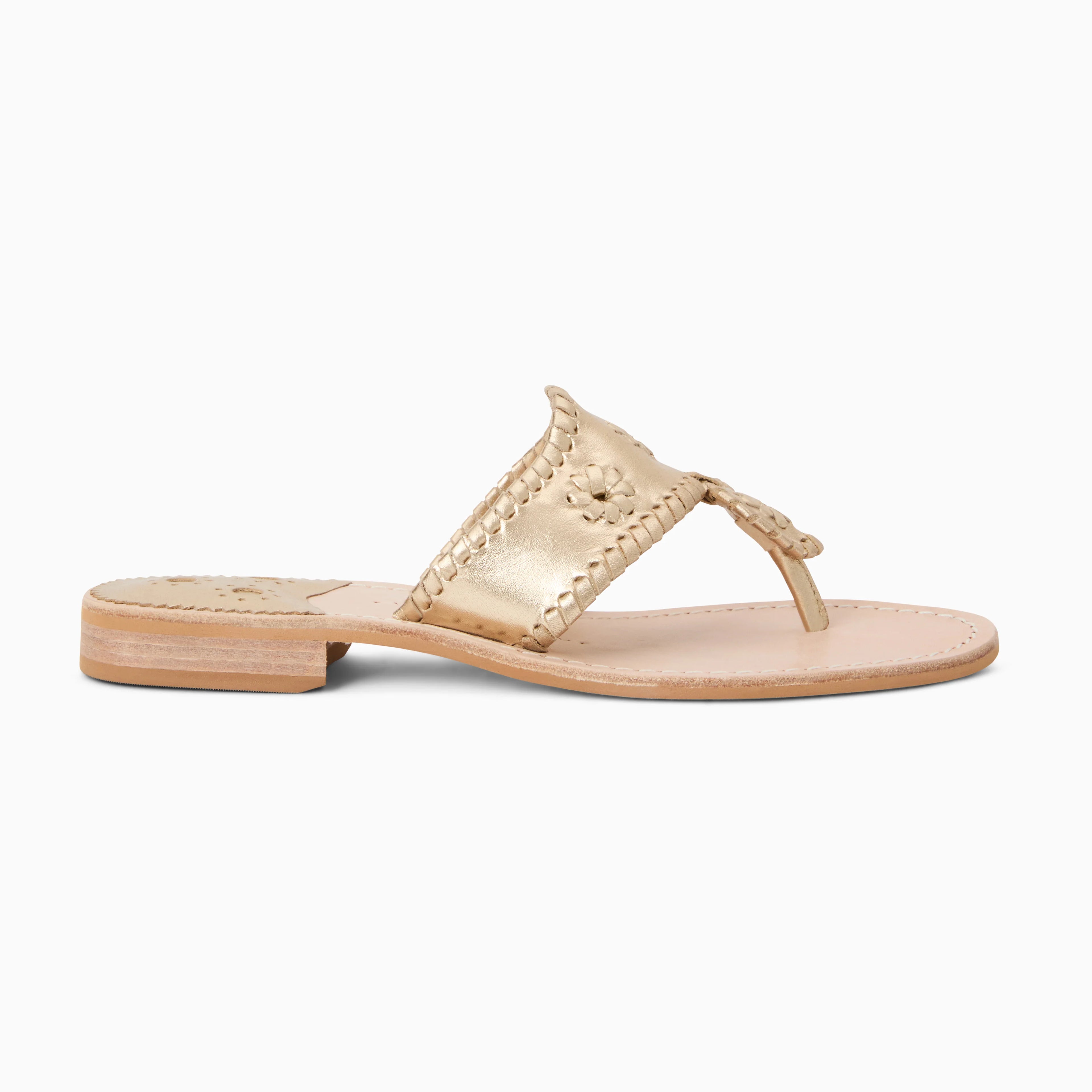 Jack Rogers Flat Sandal Platinum