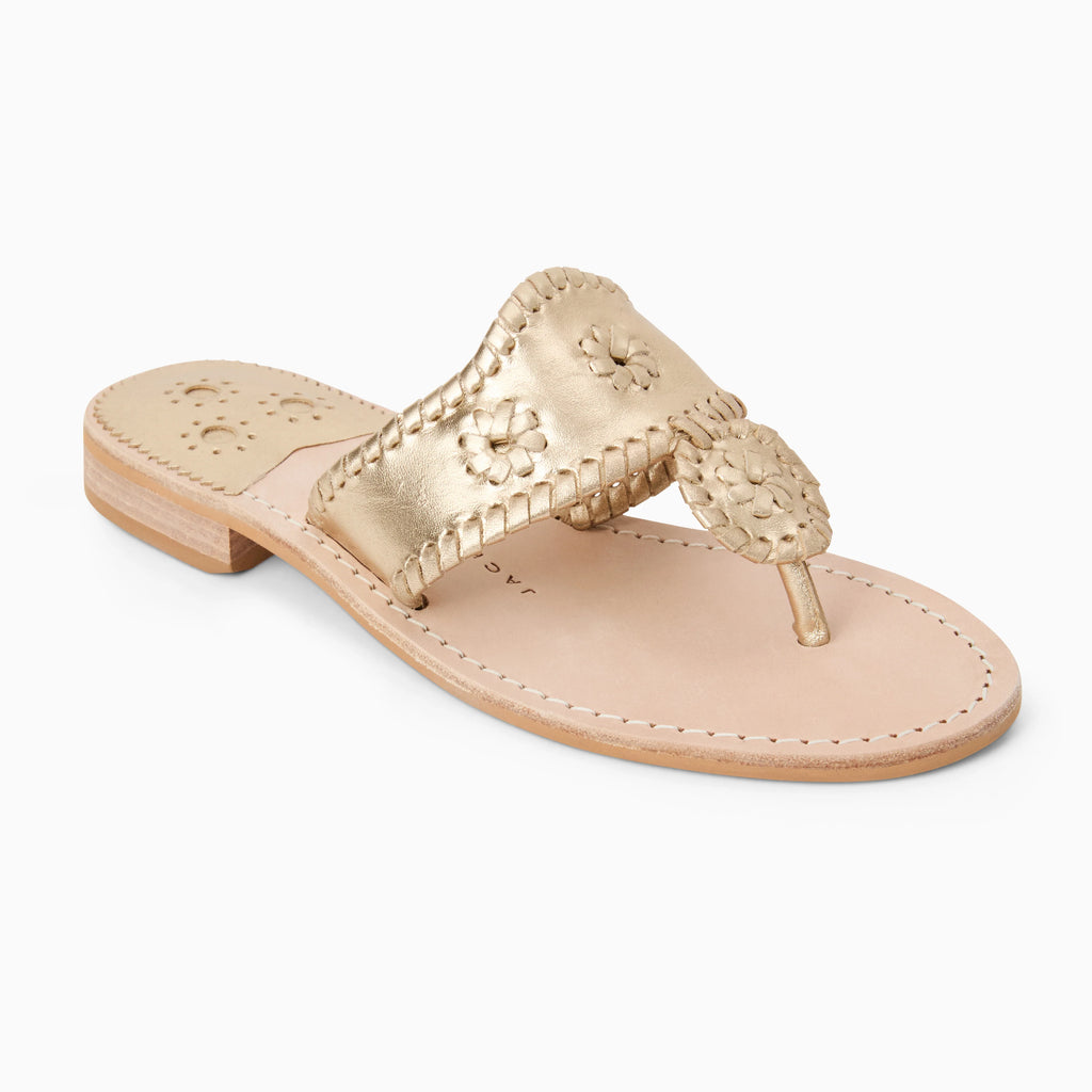 Jack Rogers Flat Sandal Platinum