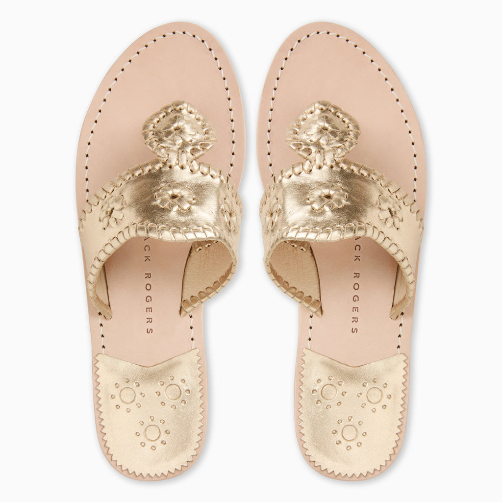 Jack Rogers Flat Sandal Platinum