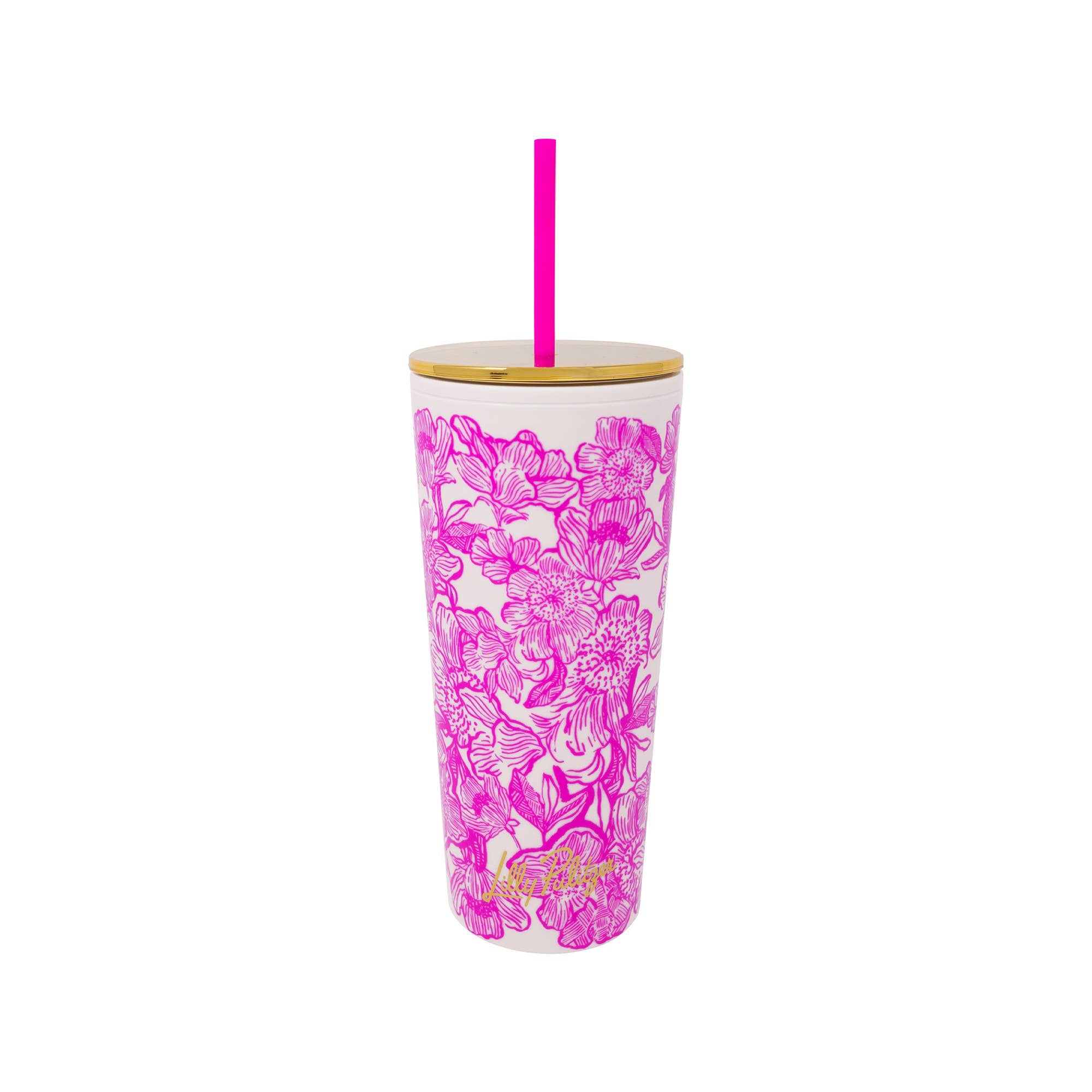 Tumbler with Straw Unforgettable Pink