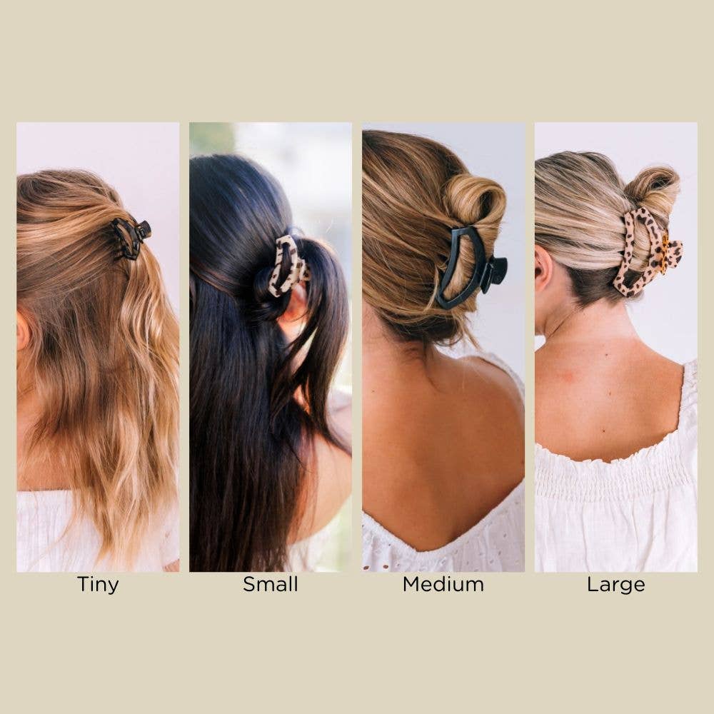 Open Hair Clip | Small | Blonde Tortoise