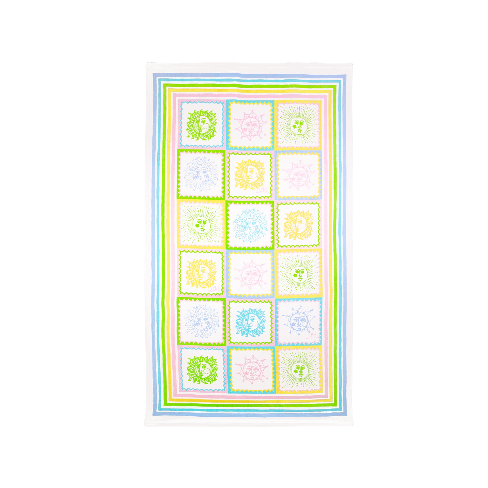 Beach Towel Sun Tiles Home
