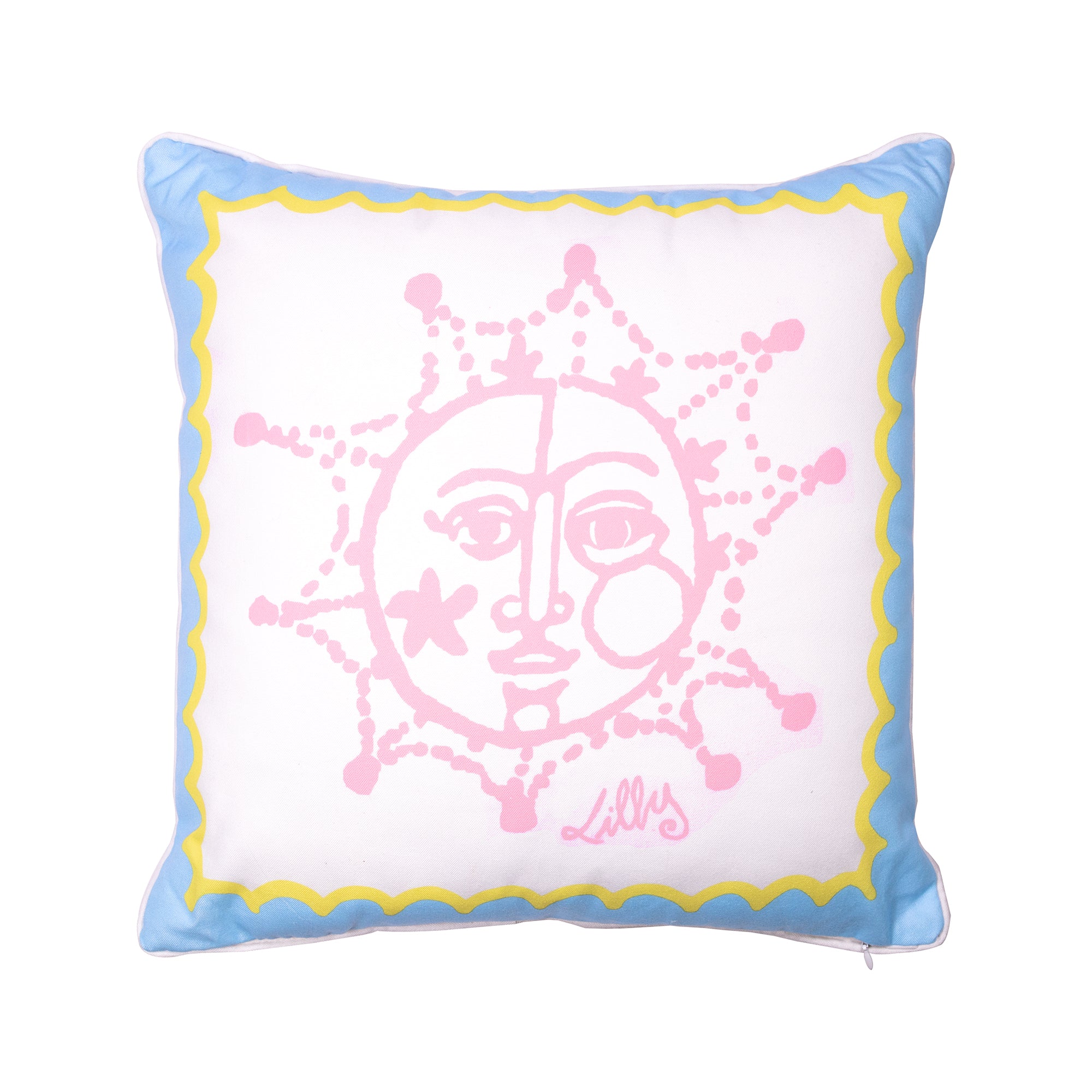 Large Pillow Sun Tiles Home