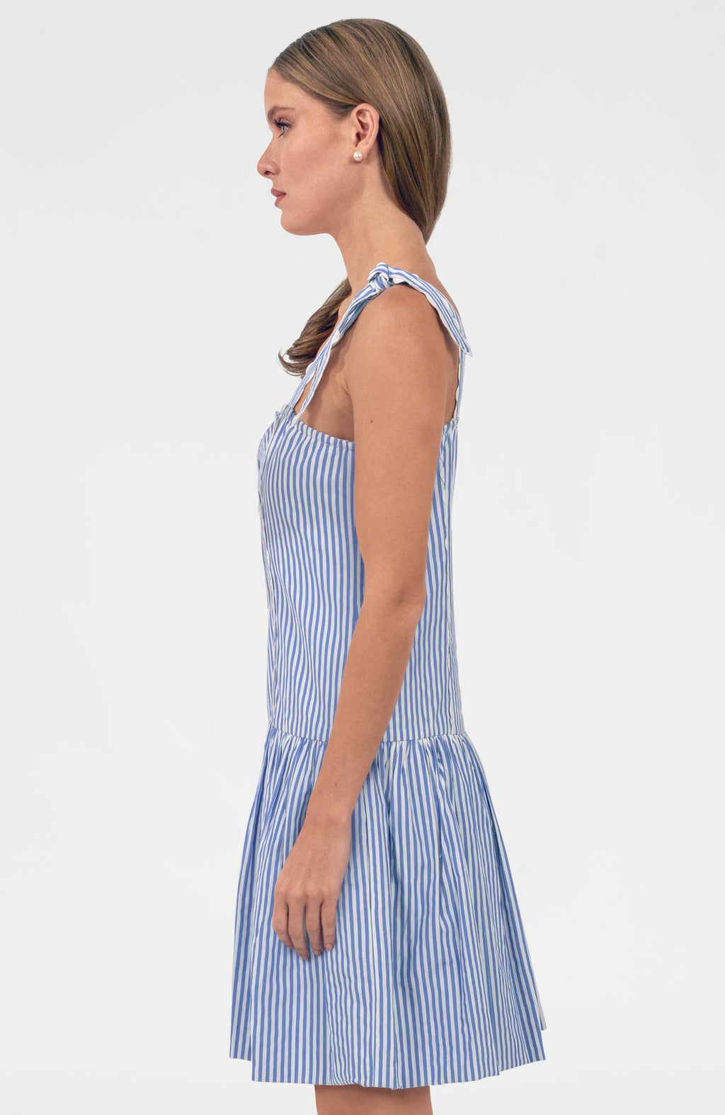 Ric Roc & Roll Dress - Stripe: Periwinkle
