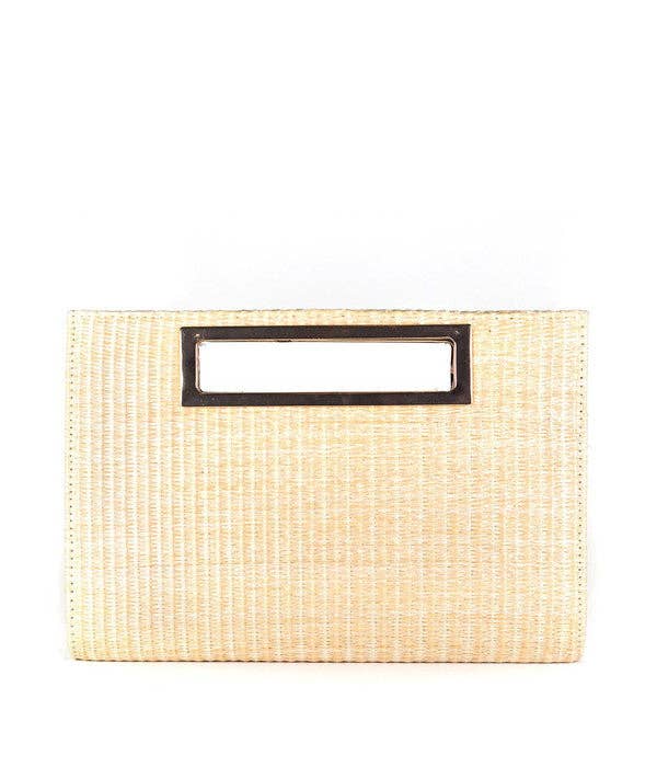 Chloe Clutch - Straw- WS